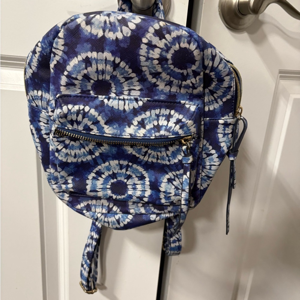 5/$25 Blue Tie-Dye Pattern Mini Backpack - Women